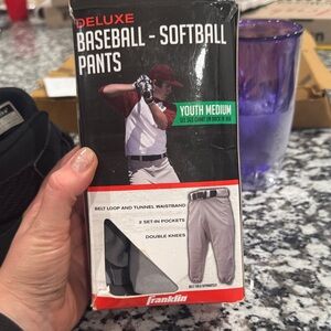 Franklin Youth Baseball-Softball Pants - Gray